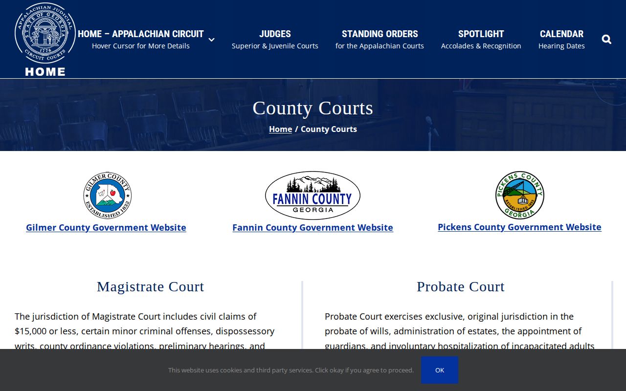 Gilmer County 72-hour release court records source